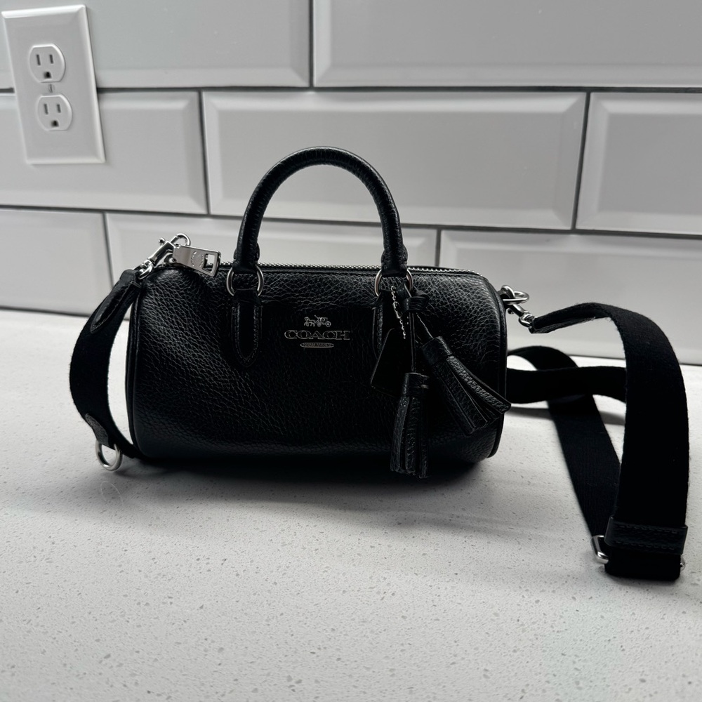 Coach Black Crossbody Leather Bag